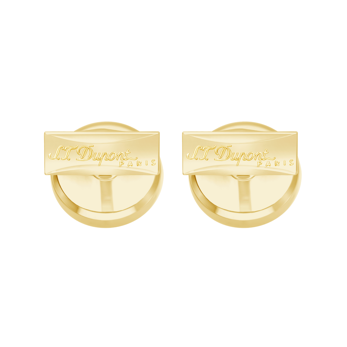 S.T. Dupont Cufflinks Std Black Laq Golden — alternate view