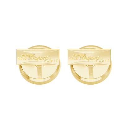 S.T. Dupont Cufflinks Std Black Laq Golden — alternate view
