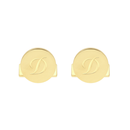 S.T. Dupont Cufflinks D Golden — angle view