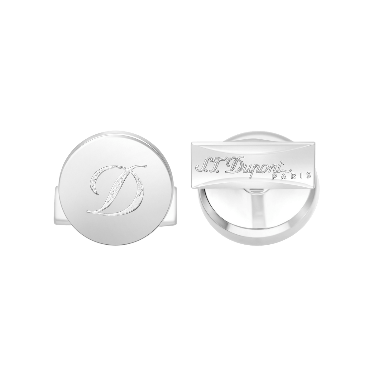S.T. Dupont boutons de manchette D argent