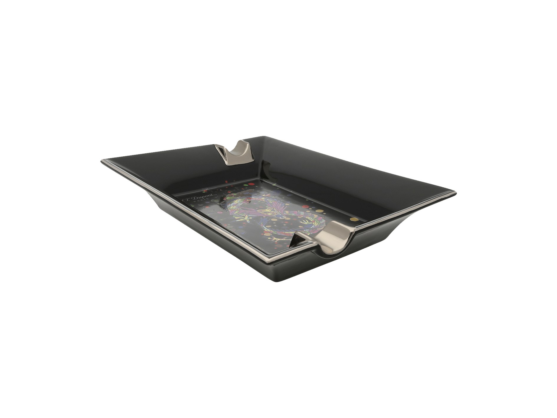 S.T. Dupont Large Ashtray Dragon Black — alternate view