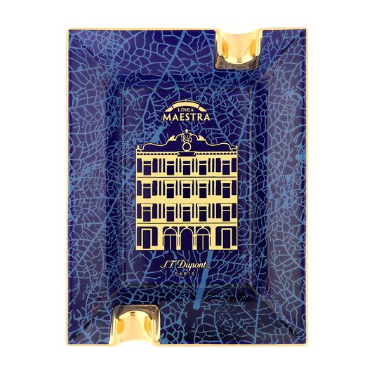 Cendrier S.T. Dupont Partagás bleu / doré