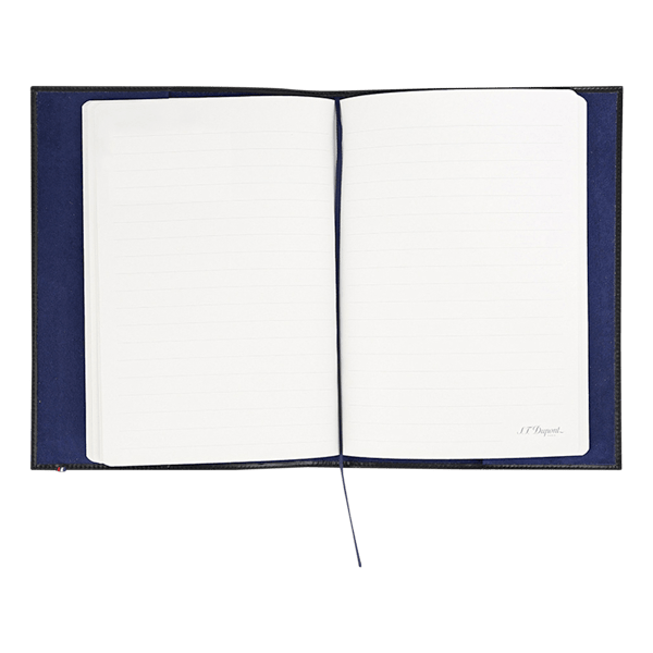 S.T. Dupont A5 notebook cover black - open