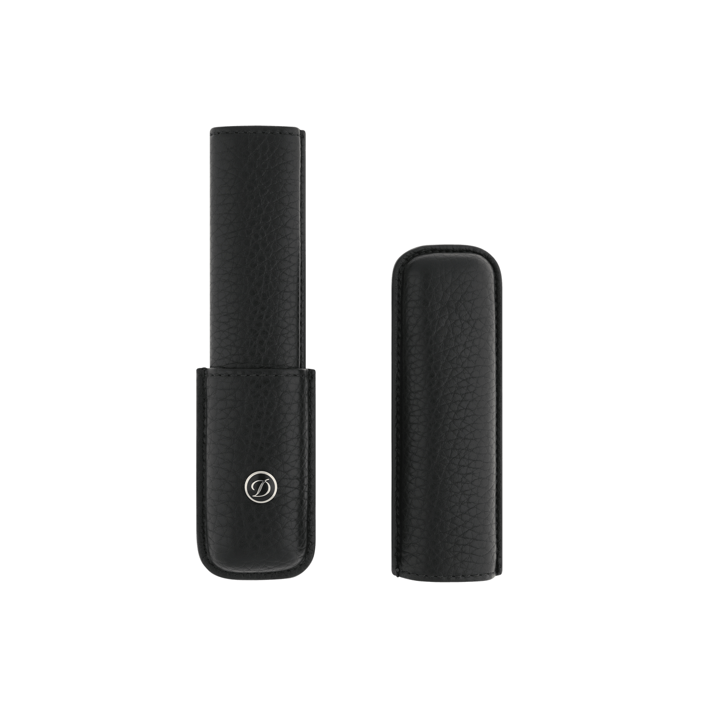 S.T. Dupont Rigid Pen Case x1 Black Leather — detail view