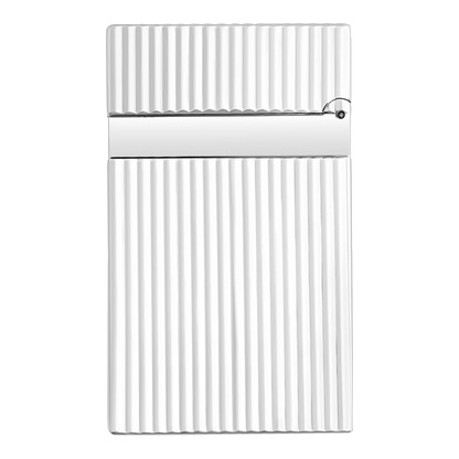 S.T. Dupont Ligne 2 - argent - lignes verticales — vue de trois quarts
