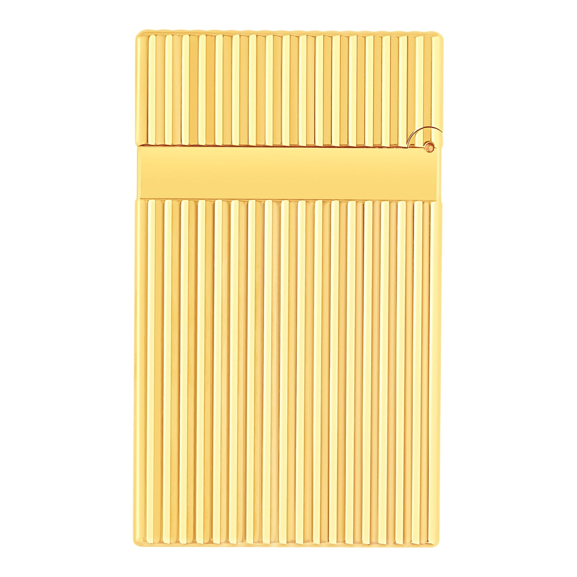 S.T. Dupont Ligne 2 - Or Jaune - Vertical Lines — angle view