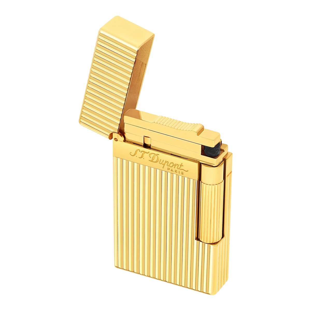 S.T. Dupont Ligne 2 - Or Jaune - Vertical Lines — detail view
