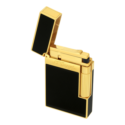 S.T. Dupont Ligne 2 - Laque Noire - Yellow Gold — detail view