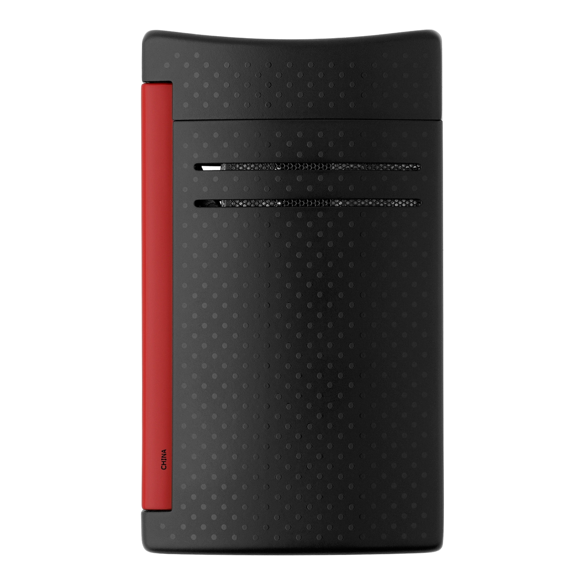 S.T. Dupont Maxijet - Noir Mat & Rouge — angle view