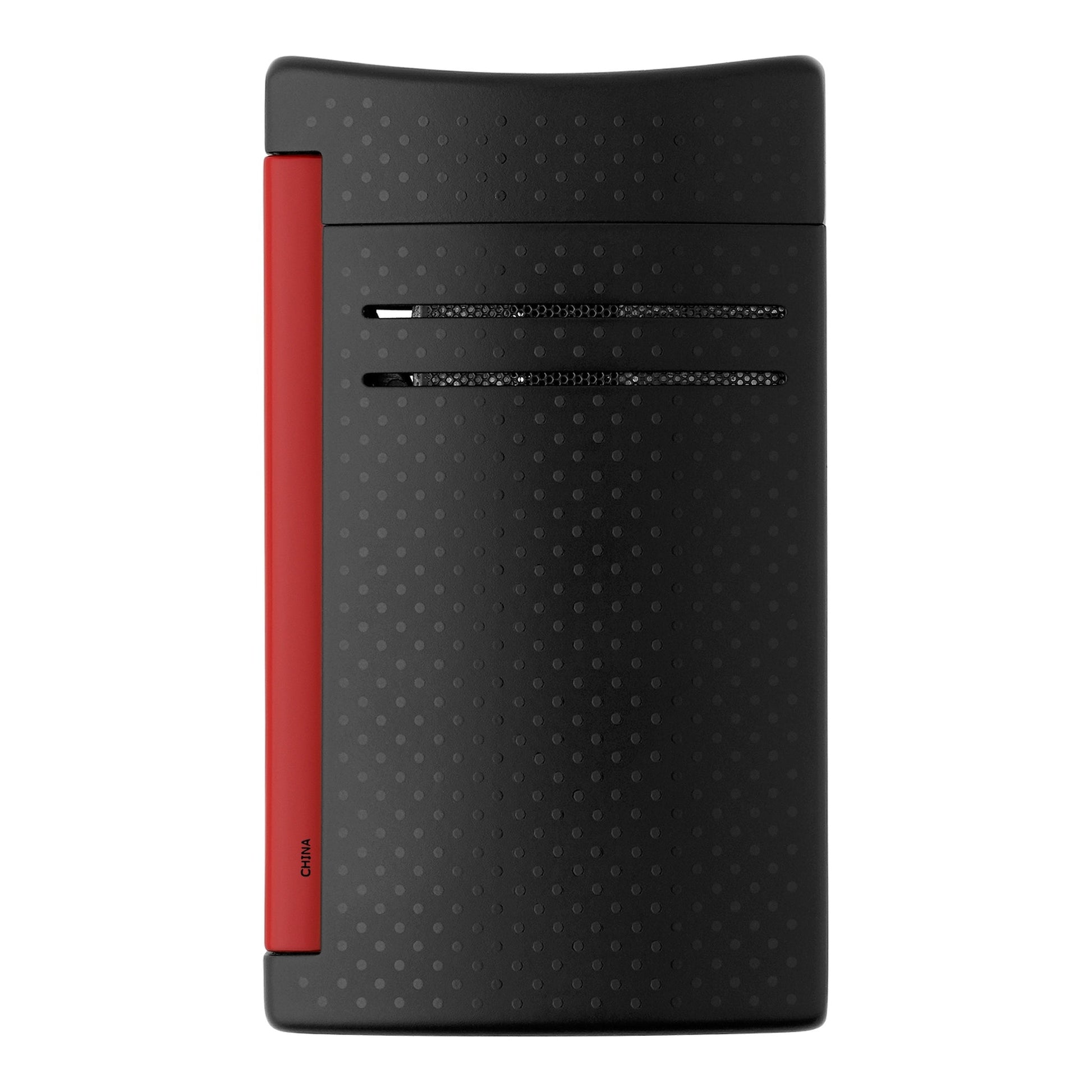 S.T. Dupont Maxijet - Noir Mat & Rouge — angle view