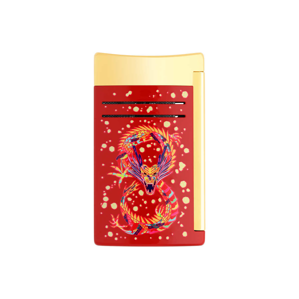S.T. Dupont Lighter Dragon Burgun Goldn