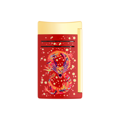 S.T. Dupont Lighter Dragon Burgun Goldn