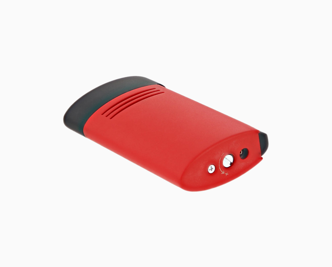 S.T. Dupont Lighter Matte Red — angle view
