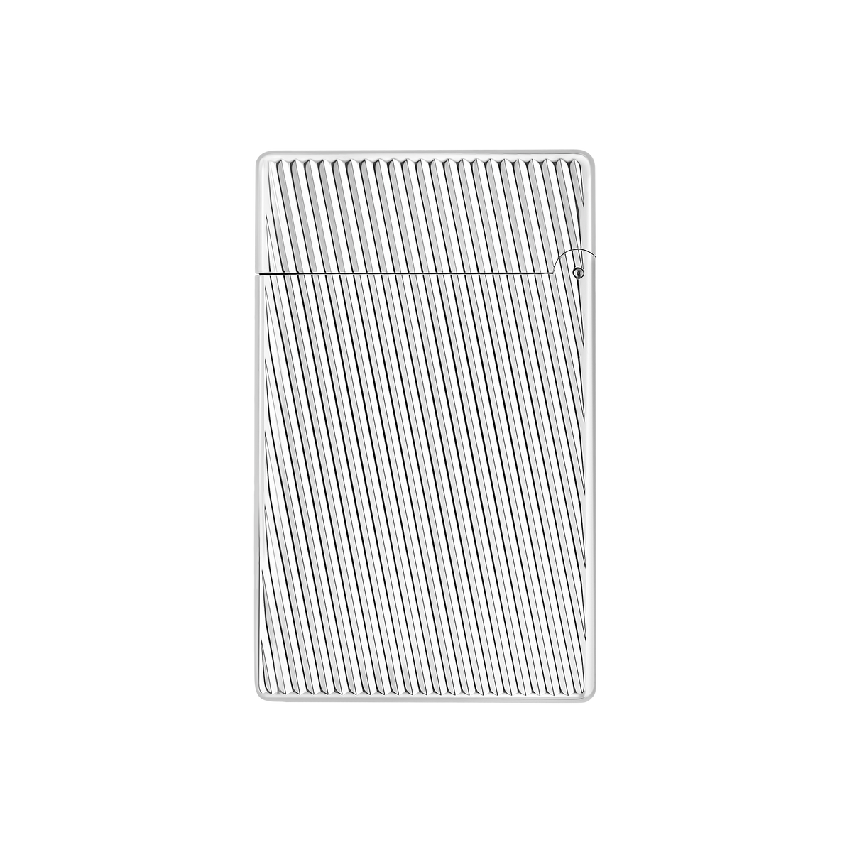 Briquet S.T. Dupont diagonal palladium — vue de trois quarts