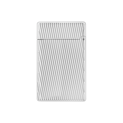 Briquet S.T. Dupont diagonal palladium — vue de trois quarts
