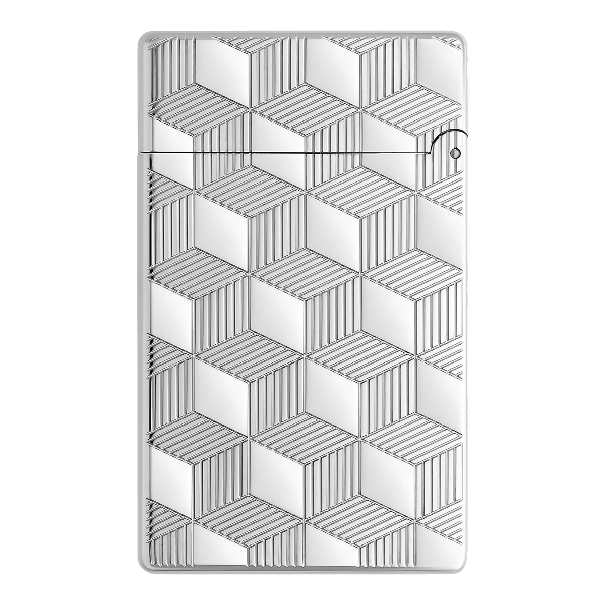S.T. Dupont Initial - palladium - Cube — vue de trois quarts