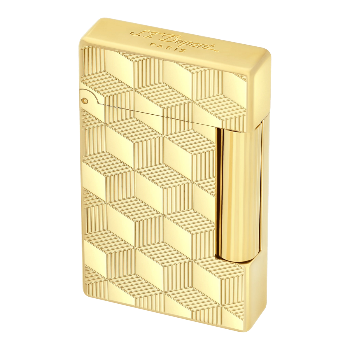S.T. Dupont Initial - dorée - Cube — vue 5