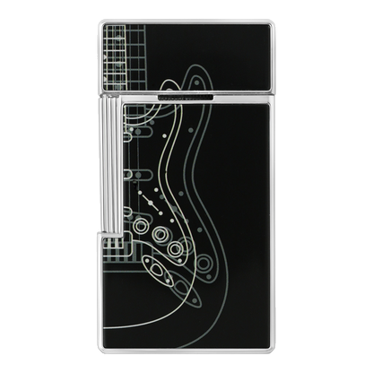 S.T. Dupont Fender - Biggy noir chrome — vue de trois quarts