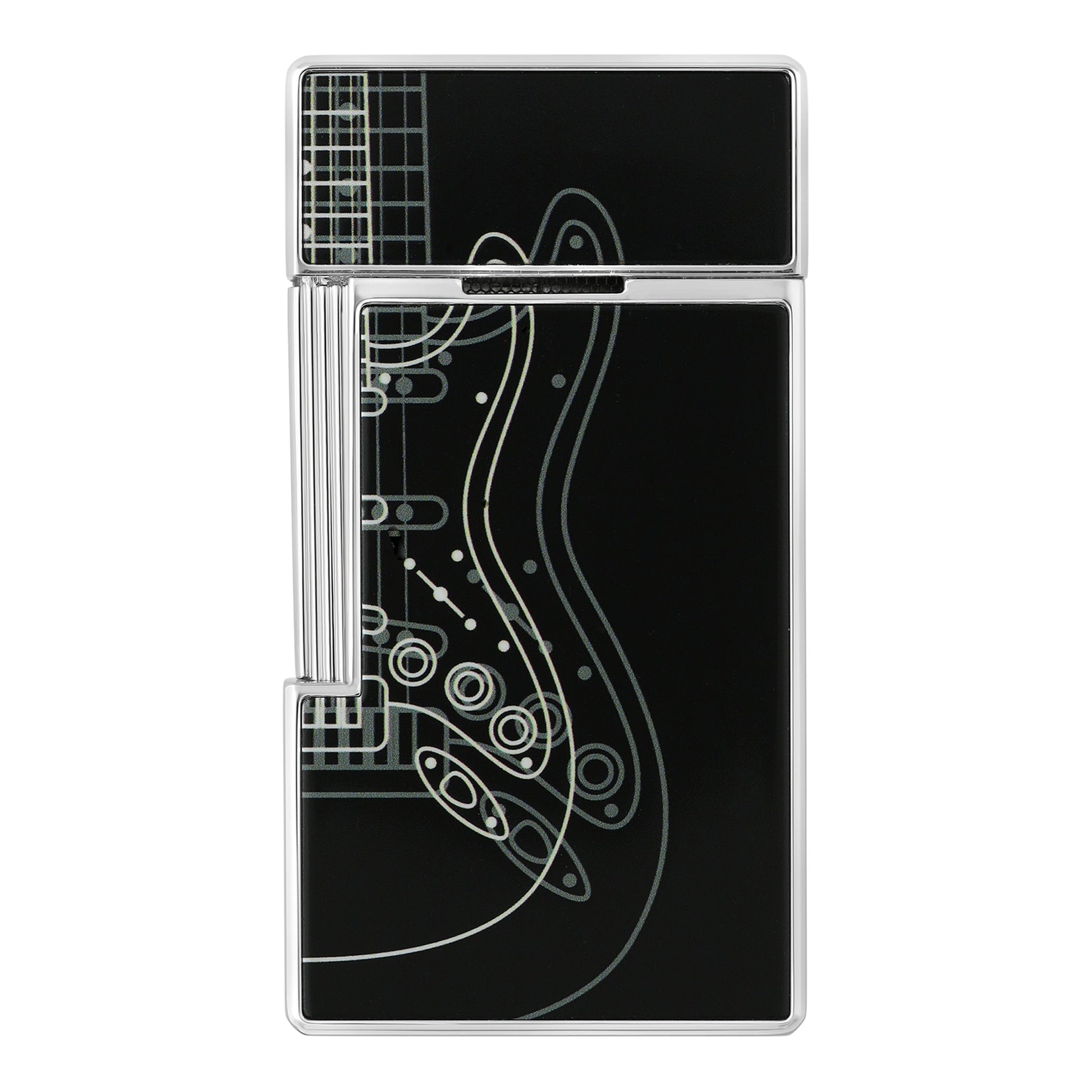 S.T. Dupont Fender - Biggy Noir Black Chrome — angle view