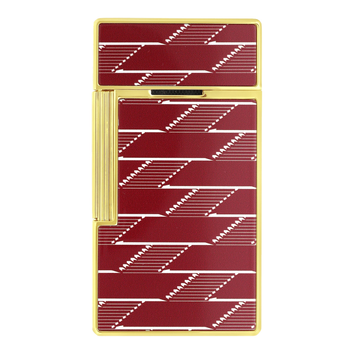 S.T. Dupont Biggy - laque brillante Monogramme 1872 - bourgogne — vue de trois quarts