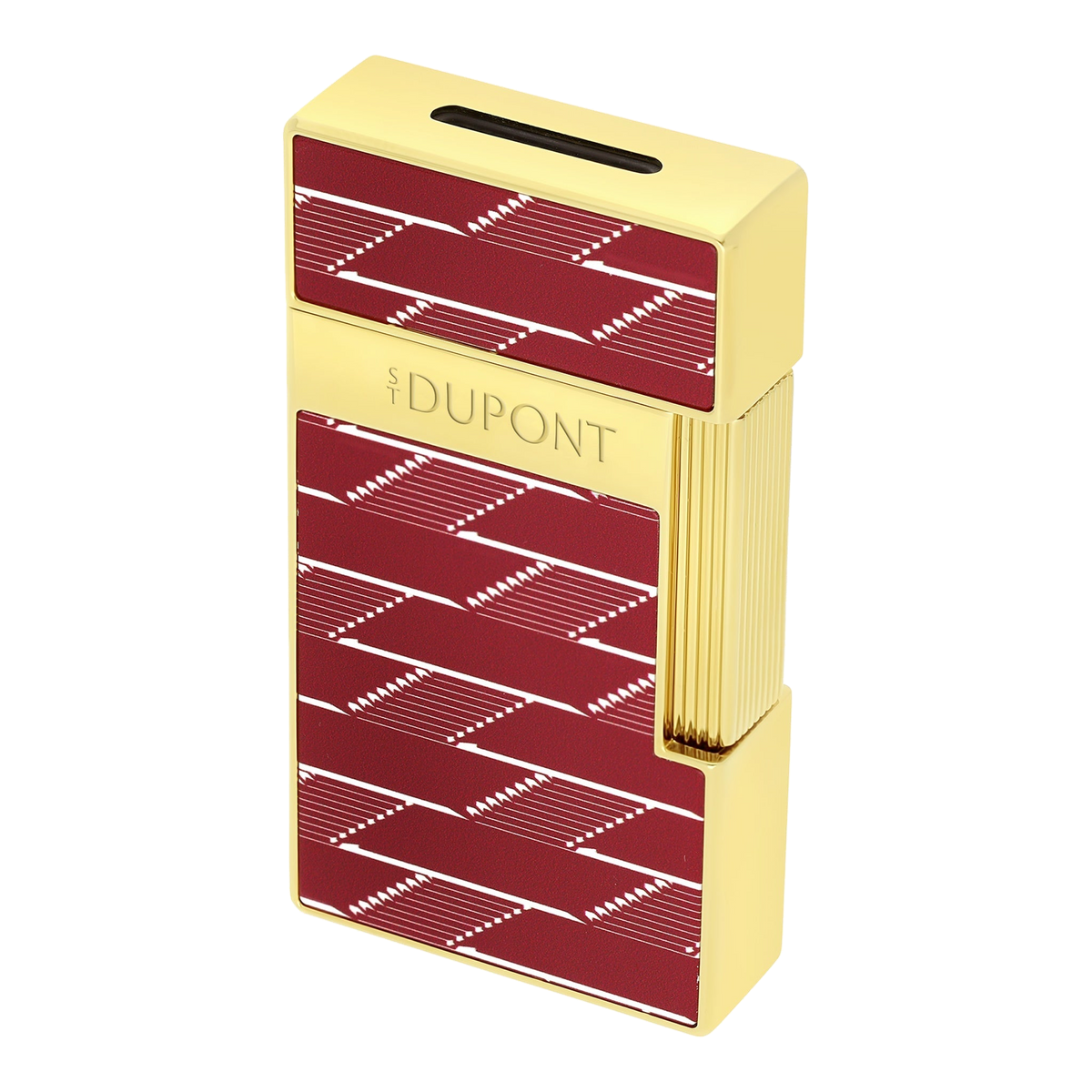S.T. Dupont Biggy - laque brillante Monogramme 1872 - bourgogne — vue de détail