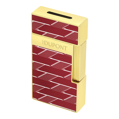 S.T. Dupont Biggy - laque brillante Monogramme 1872 - bourgogne — vue de détail