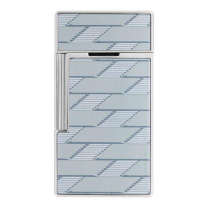 S.T. Dupont Biggy - laque brillante Monogramme 1872 - gris — vue de trois quarts