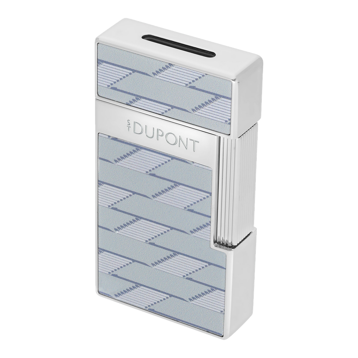 S.T. Dupont Biggy - laque brillante Monogramme 1872 - gris — vue de détail
