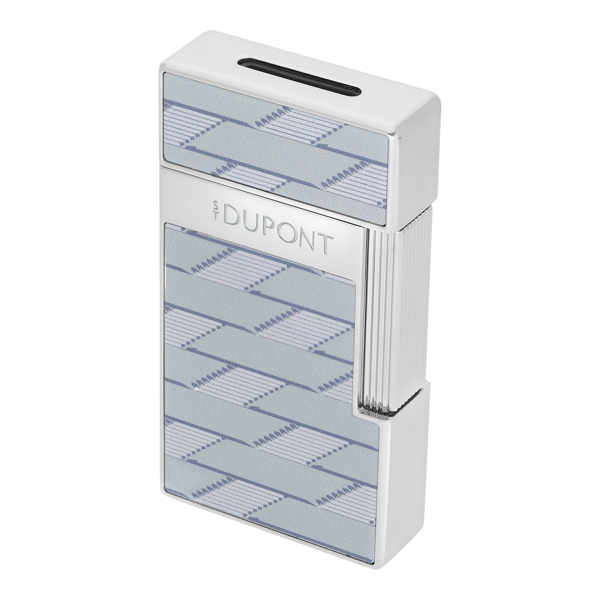 S.T. Dupont Biggy - Laque Brillante Monogram 1872 - Grey — detail view