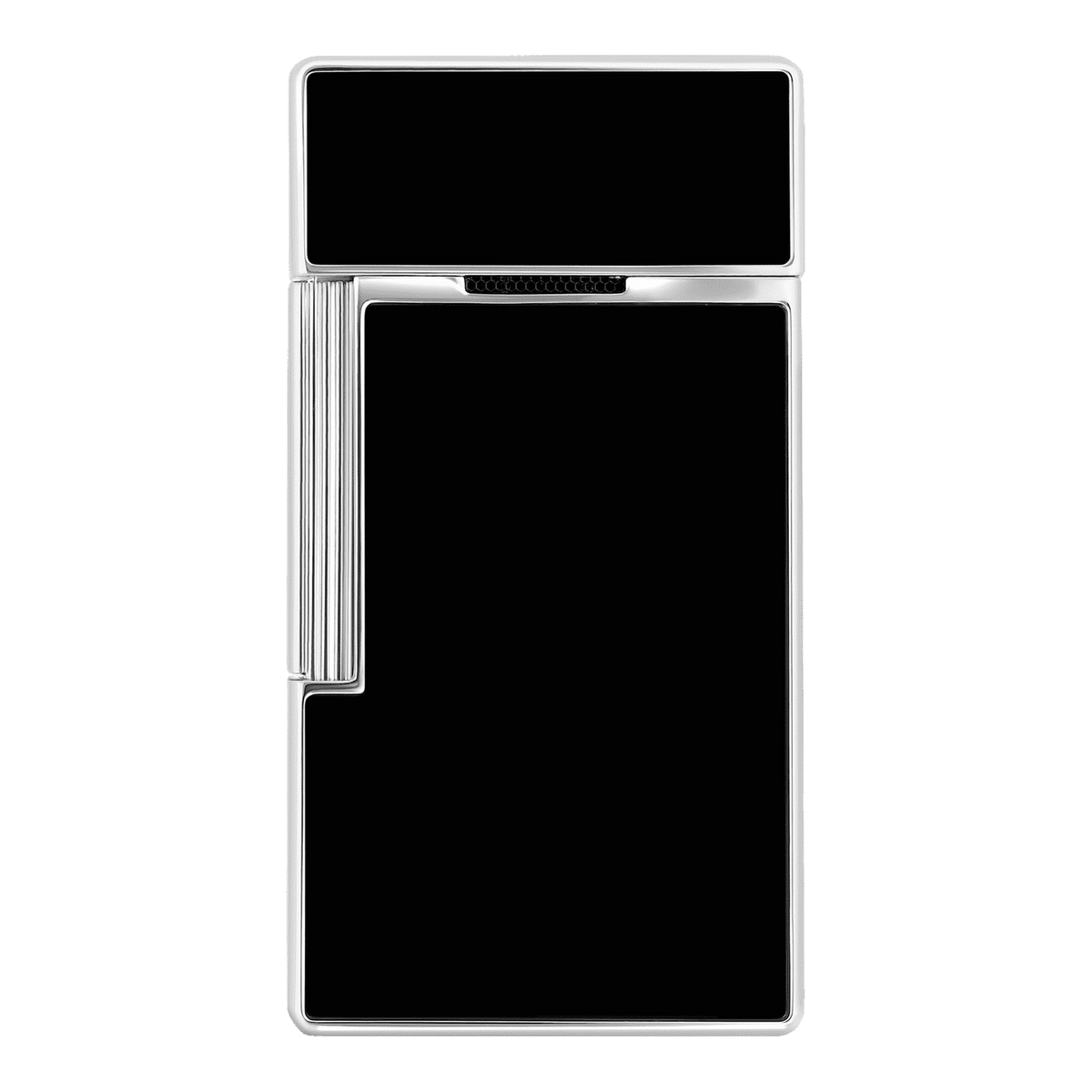 S.T. Dupont Biggy - laque brillante noire - chrome — vue de trois quarts