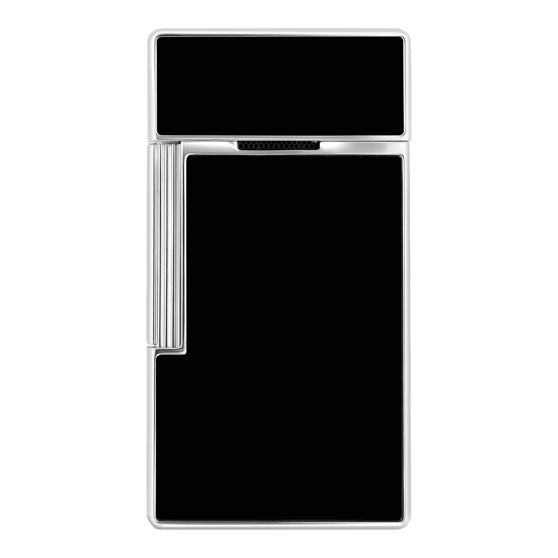 S.T. Dupont Biggy - Laque Brillante Noire - Chrome — angle view