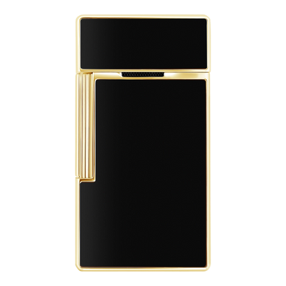S.T. Dupont Biggy - laque brillante noire - or — vue de détail
