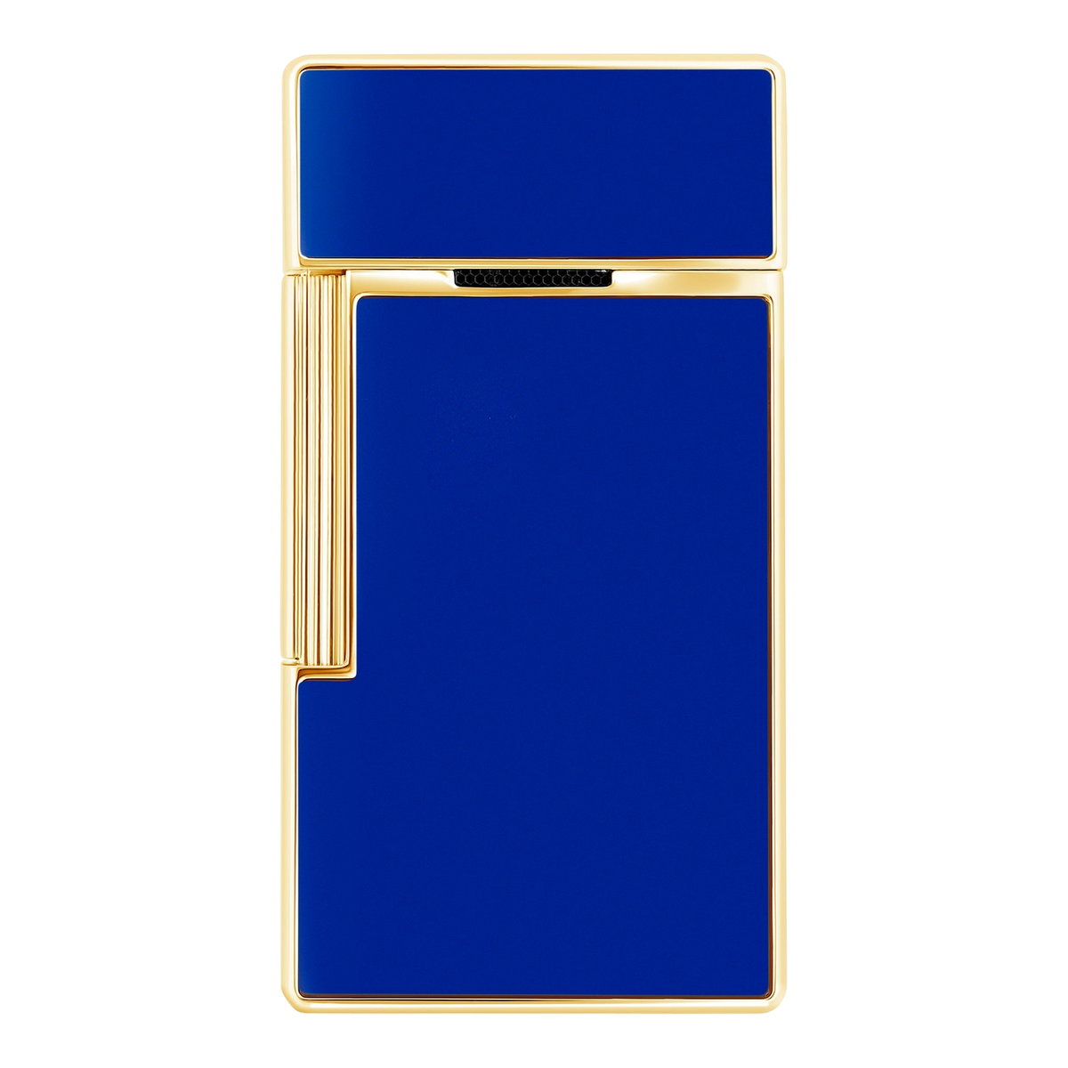 S.T. Dupont Biggy - laque brillante bleue — vue de trois quarts