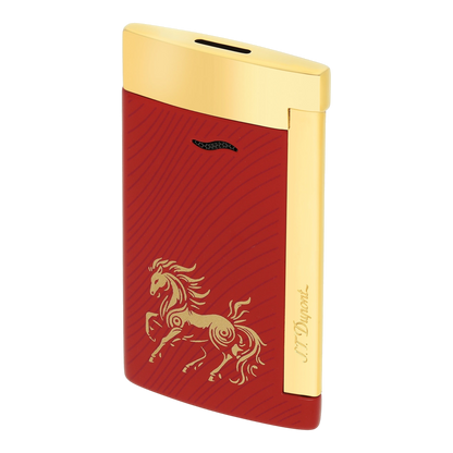 S.T. Dupont Nouvel An chinois Horse - briquet Slim 7 — vue de détail