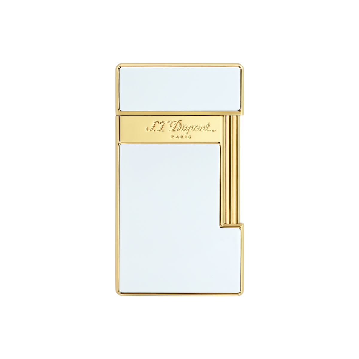 S.T. Dupont Slimmy Lighter White Lacquer Golden 028004