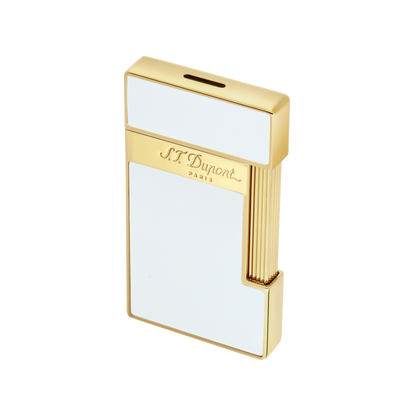 S.T. Dupont Slimmy Lighter White Lacquer Golden 028004