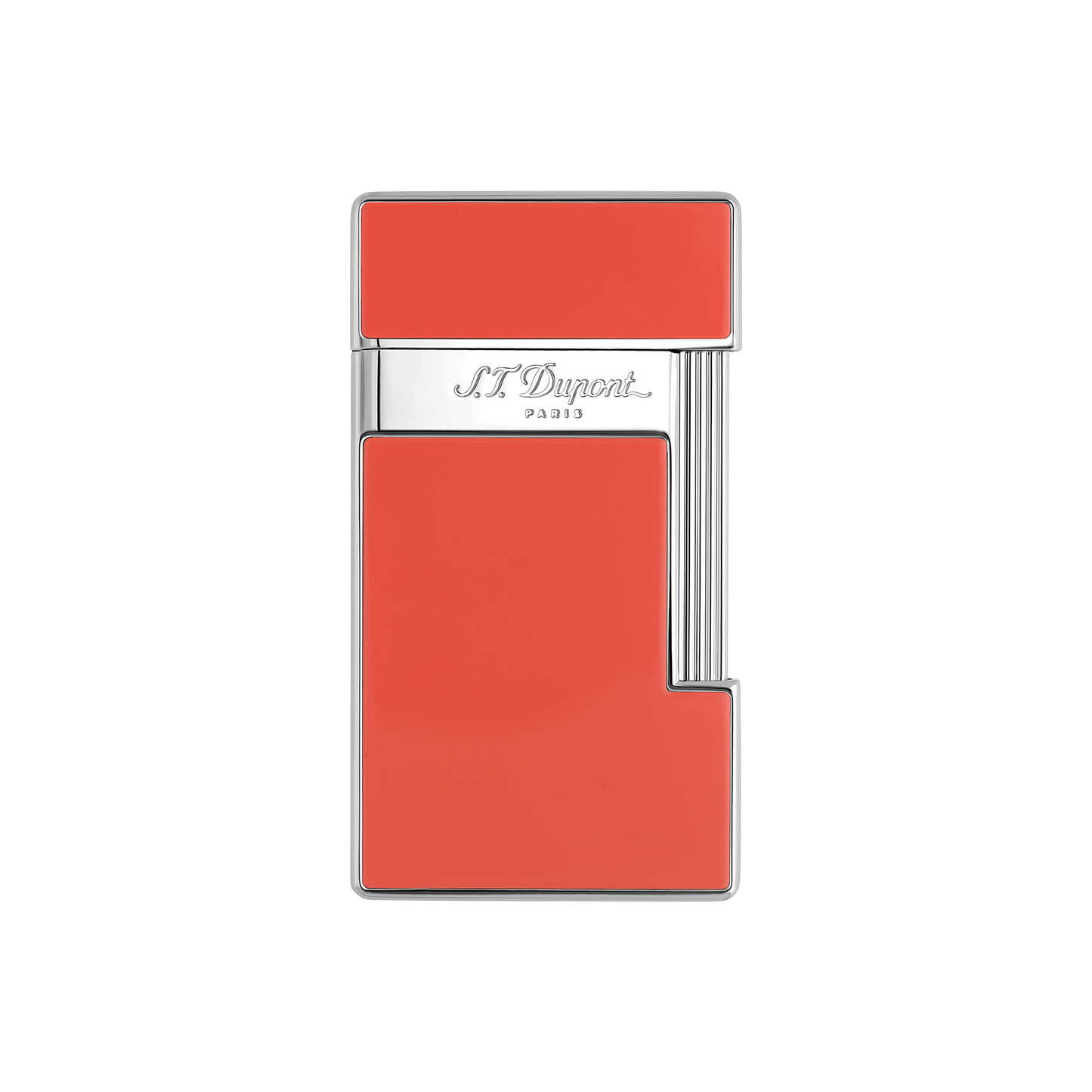 S.T. Dupont Lighter Coral Lacquer Chrome