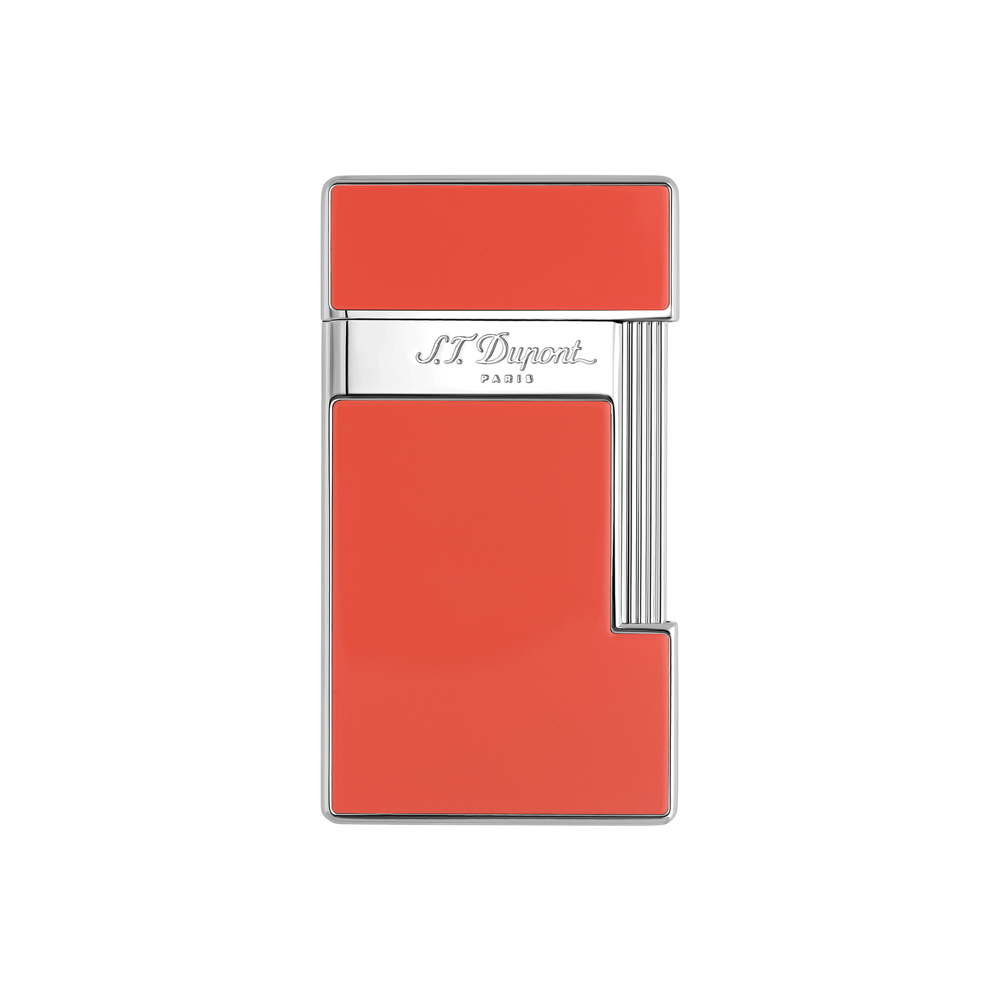 S.T. Dupont Lighter Coral Lacquer Chrome