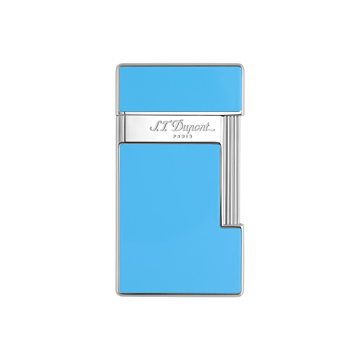 S.T. Dupont Lighter Lightblue Laq Chrome