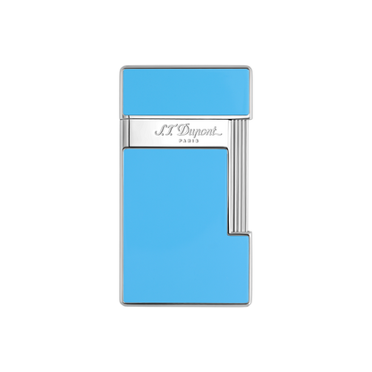 S.T. Dupont Lighter Lightblue Laq Chrome