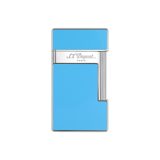 S.T. Dupont Lighter Lightblue Laq Chrome