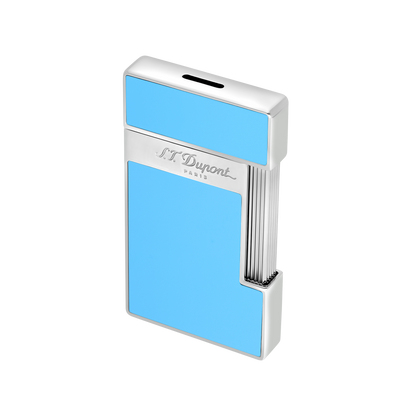 S.T. Dupont Slimmy - Lighter Lightblue Laq Chrome — view 5