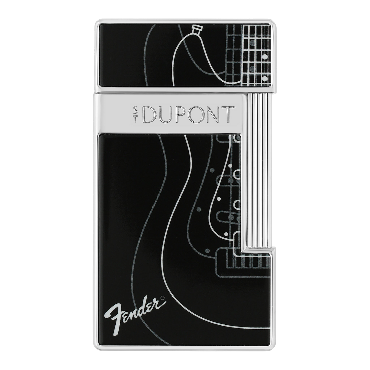 S.T. Dupont Fender - Slimmy Noir Black Chrome