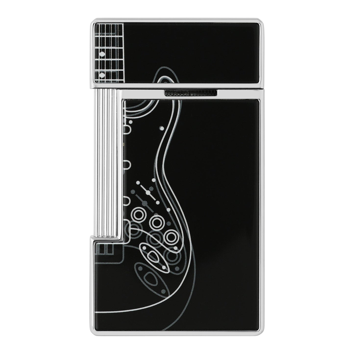 S.T. Dupont Fender - Slimmy Noir Black Chrome — angle view