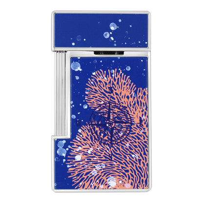 S.T. Dupont Vanikoro - Slimmy Chrome Lighter — angle view