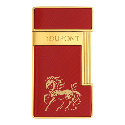 S.T. Dupont Chinese New Year Horse - Slimmy - Rouge Red Doré Golden