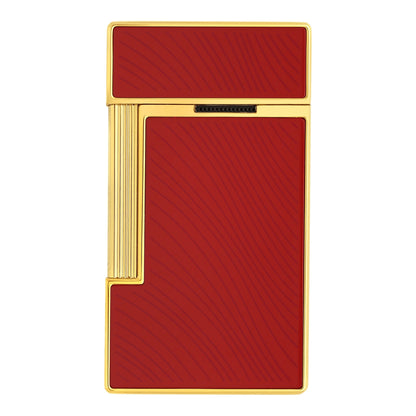 S.T. Dupont Chinese New Year Horse - Slimmy - Rouge Red Doré Golden — angle view