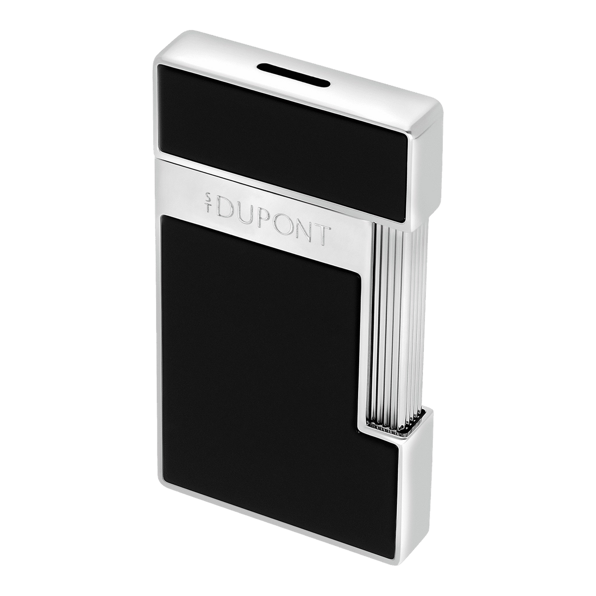 S.T. Dupont Slimmy - Laque Brillante Noire - Trim-Chrome — detail view
