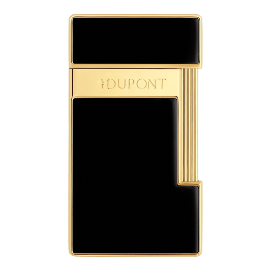 S.T. Dupont Slimmy - Laque Brillante Noire - Trim-Gold