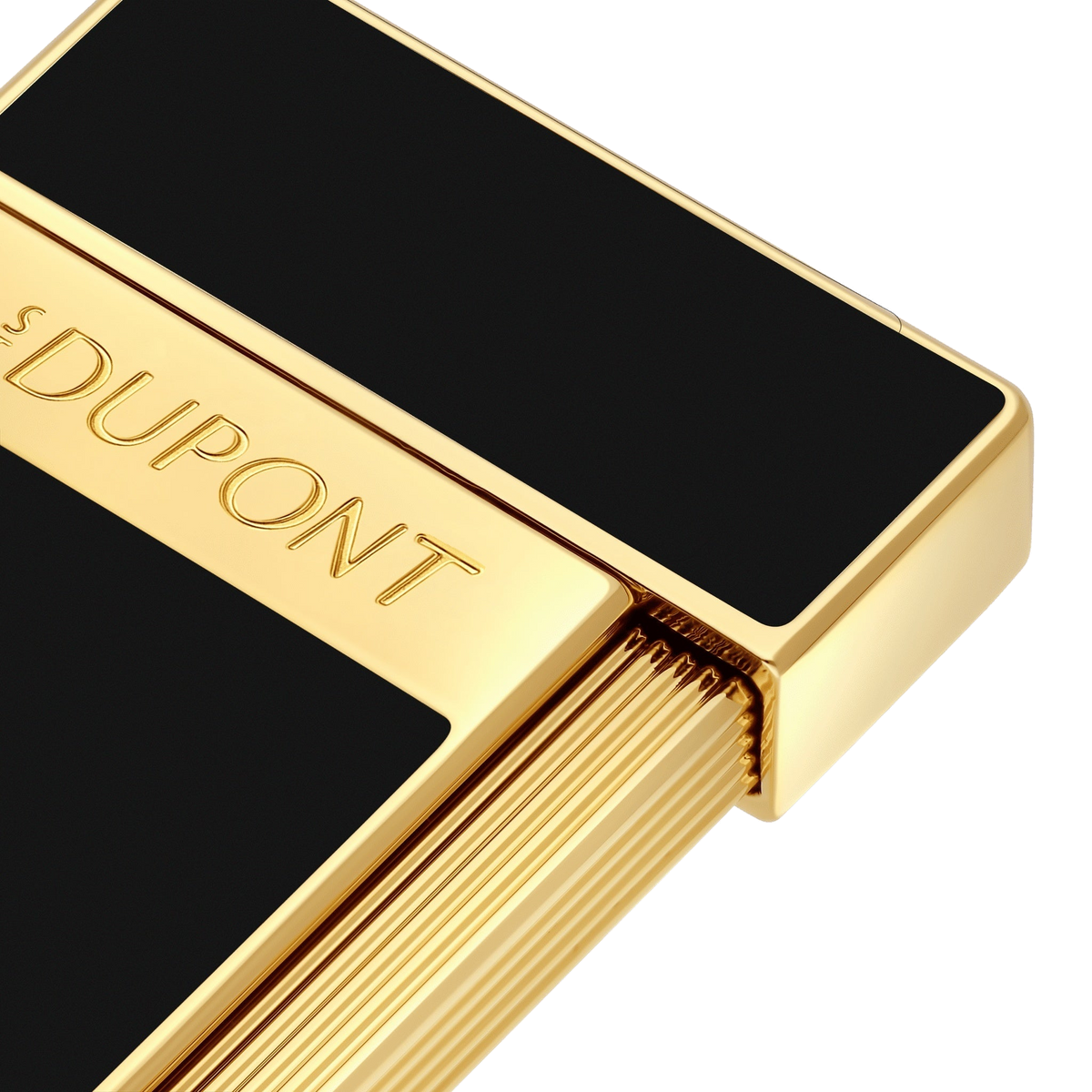 S.T. Dupont Slimmy - Laque Brillante Noire - Trim-Gold — alternate view